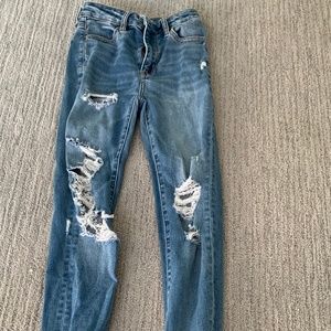 American Eagle skinny ripped jeans